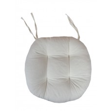 Yuvarlak Sandalye Minderi  38 Cm Krem Renk-Fitsdekor